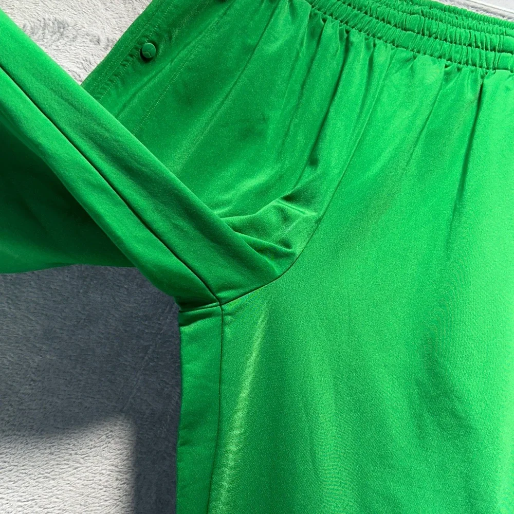 Vintage Jordan Jumpman Track Pants Green Athletic Sweatpant 4XL Snap Pockets Y2K